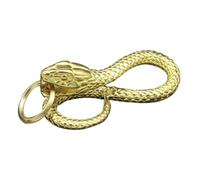 WUUISDNX Unique Handmade Pure Copper Snake Keychains Pendants Brass Animal Python Jewelry Decorative Keychain Rings For Car Keys Brass Crafting Key Chains Rings Beads Ornaments