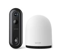 WUUK 2K Doorbell Camera, Video Doorbell Wireless/Wired, Homebase Supports Up to 8 Cams, No Subscription, 2.4/5 GHz WiFi, 32G Local Storage, Human Detection, Compatible with Alexa and Google Home