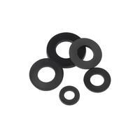 WUUKEPSG 10/20/50/100Pcs White/Black Plastic Nylon Flat Washer Plane Spacer M2 M2.5 M3/M4 M5 M6-M24 Insulation Gasket for Screw 0.5~3.0Mm/Black/M2*5 * 1 * 200Pcs