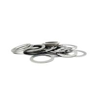 WUUKEPSG 10/20/50Pcs Stainless Steel Flat Washer Ultra Thin Gasket Adjusting Gasket Thin Shim Thick 0.5Mm M3-M20/14 * 18 * 0.5 (20Pcs)