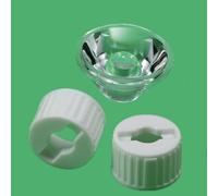 WUUKEPSG 100Set Led Lens Reflector 20Mm 5 10 15 30 45 60 90 120 Degree,for 1W 3W 5W High Power Led Lamp Light/White/30 Degree