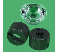 WUUKEPSG 100Set Led Lens Reflector 20Mm 5 10 15 30 45 60 90 120 Degree,for 1W 3W 5W High Power Led Lamp Light/Black/120 Degree