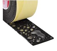 WUUKEPSG 10M Eva Black Sponge Single-Sided Foam Tape 1-8Mm Thickn,Shockproof Andcollision Sealing Strip for Window Door Hardware/25Mm Width/1Mm