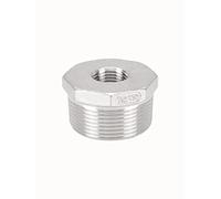 WUUKEPSG 1Pc 1/8" 1/4" 3/8" 1/2" 3/4" 1" 1-1/4" Npt Male to Female Thread,Ss 304 Reducer Bushing Reducing Pipe Fitting Connector/Dn8-Dn15