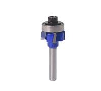 WUUKEPSG 1Pc 6Mm Shank 1/4" Shank Woodworking Milling Cutter R1Mm R2Mm R3.0Mm Trimming Edge Trimmer 4 Teeth Wood Router/6Mm * R2