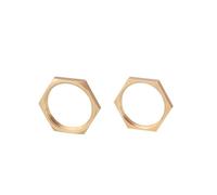 WUUKEPSG 1Pc Copper 1/8" 1/4" 3/8" 1/2" 3/4" Male Thread Brass Pipe Hex Head End Cap Plug Fitting Coupler Connector Adapter/Brass Nut/1Pcs_1L4 Bsp