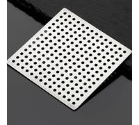 WUUKEPSG 1Pc Stainless Steel Floor Drains Net Cover Square Shower Drain Hole Filter Hair Catcher Stopper,for Kitchen Bathroom Hardware Parts/Color/98Mm