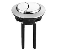 WUUKEPSG 1Pcs Silver Toilet Flush Button - Fit for Most Toilet Tanks, Easy to Install, Modern Design for Efficient Flushing/Fits 57Mm69Mm Hole