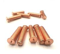 WUUKEPSG 2/5/10/50Pcs Carbon Steel Copper Plated Stud Weld Spot M3/M4/M5/M6/M8/M10 Welding Screw Solder Point Nail Bolt/8Mm/10Pcs M5