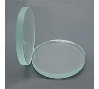 WUUKEPSG 2Pcs Tempeglass Toughened Glass Stalinite Plat Lens Diameter 40-80Mm,Thickn 5Mm Tempered Glass Lens/Clear/50Mm