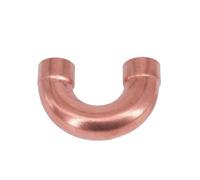 WUUKEPSG 3/8" 1/2" 3/4" 1" 10 16 18 19 22 25Mm Id 99.9% Copper End Feed Solder 180 Degree Return Bend Plumfitting/Id 10Mm Wall 0.8Mm