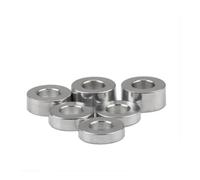 WUUKEPSG 5/10/20Pcs Aluminum Bushing Gasket M3/M4 M5 M6 M8 M10 Aluminum Flat Washer Gasket Round Hollow/Height 25Mm/M5 10Pcs