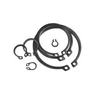 WUUKEPSG 50Pcs M3/M4 M5 M6 M8 M9 M10 M11 M12 - M42 C Type External Circlip Retainings,for Shaft Carbon Steel Circlip Snaps/50Pcs/M6