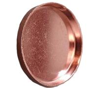 WUUKEPSG 9.52Mm - 50.8Mm Copper End Cap Seal Plug Welding Pipe Fitting Connector 1Pc for Air Conditioning Refrigeration/Color/12.7Mm