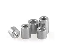 WUUKEPSG Aluminum Flat Washer M3/M4 M5 M6 M8 Aluminum Bushing Gasket Spacer CNC Sleeve Non-Thread Standoffs 10/20Pcs for Rc Model Parts/Length 4Mm/M5*10*L (20Pcs)