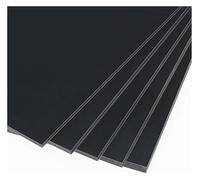 WUUKEPSG Black Acrylic Sheets 5Pcs 50X100Mm Black Plastic Sheet Thickn 3.0Mm-20Mm Hard Pp Sheet for DIY Craft and Model Making/Color/8Mm