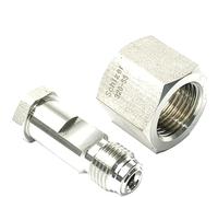 WUUKEPSG Cga320 Cga330 to 1/4" Npt VCR Male 1/4" Tube Auto Welding End Plug,Sus316L Stainless Pipe Fitting Connector Coupler Adapter/Color/End Plug for Cga320