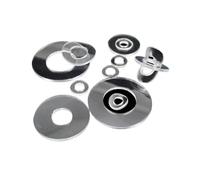 WUUKEPSG Fastener Washers 100 Pcs Soft Hard Plastic Clear Transparent Flat Gasket Plains Spacer M1.6-M12/Hard/M4*10 * 1Mm