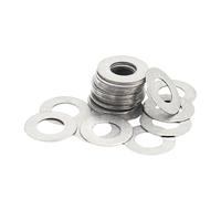 WUUKEPSG M3/M4 M5 M6 M8 M9 M10-M30 Stainless Steel 10/20/50/100Pcs Ultra Thin Flat Washer Gasket Shim 0.1/0.2/0.3/0.5Mm/0.5Mm Thickness/M16*20 (20Pcs)
