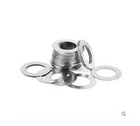 WUUKEPSG M3/M4 M5 M6 M8 M9 to M30 10/20/50/100Pcs Stainless Steel Ultra Thin Flat Precision Adjusting Washer Gasket Shim 0.1 0.2 0.3 0.5Mm/0.5Mm Thickness/M6*8 50Pcs