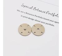 WUUKEPSG Metal Fasteners Press Round Button/Cream Color/24L 15.0 Mm 5Pcs