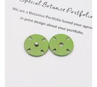 WUUKEPSG Metal Fasteners Press Round Button/Green/34L 21.0 Mm 5Pcs