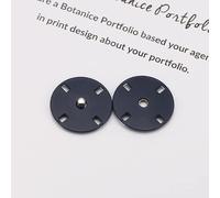WUUKEPSG Metal Fasteners Press Round Button/Navy/24L 15.0 Mm 5Pcs