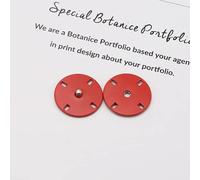WUUKEPSG Metal Fasteners Press Round Button/Red/34L 21.0 Mm 5Pcs