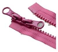 WUUKEPSG Two Way Zipper 2Pcs Zipper Black Coffee Blue Off White Red Green Double Open Two-Way Fasteners Sewing Accessories/As Photo04/60Cm-Size 5