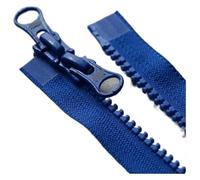 WUUKEPSG Two Way Zipper 2Pcs Zipper Black Coffee Blue Off White Red Green Double Open Two-Way Fasteners Sewing Accessories/As Photo05/60Cm-Size 5