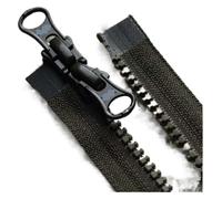 WUUKEPSG Two Way Zipper 2Pcs Zipper Black Coffee Blue Off White Red Green Double Open Two-Way Fasteners Sewing Accessories/As Photo02/65Cm-Size 5