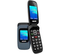 WUUM CLAP - Flip Mobile Phone with Dual Screen | Large Keys and Numbers | 2 One-Touch Quick Dials and an SOS Button | Bluetooth | Huge 800mAh Battery | USB-C