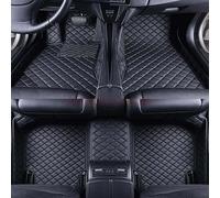WUURAA Custom Car Floor Mat for VW Golf 7 7.5 MK7 MK7.5 2014-2020,Full Coverage Leather Waterproof Pad Car Mats Foot Covers Car Accessories,A Black 3Pcs