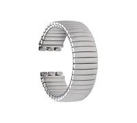 WUURAA For Swatch stainless steel elastic watch strap, spring elastic watch strap 17mm 20mm(Silver(Matte style),20mm)