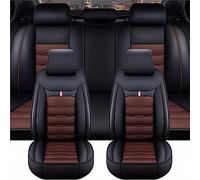 WUURAA Full Set Car Leather Seat Covers Sets For Volvo V50 V60 V70 V90 XC40 XC60 XC70 XC90 2000-2023 2024, Automotive Full Surround Custom Protectors Interior Accessories,Black-Coffee