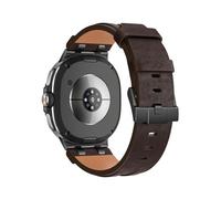 WUURAA Leather Strap For Samsung Watch 8 40MM 44MM Metal Connector Band For Galaxy Watch 8Classic 46mm Man Replace Bracelet(Dark coffee,For Galaxy 8 40mm)