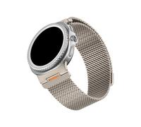 WUURAA Metal Bracelet For Samsung Galaxy Watch 8 40MM 44MM Replace Band For Samsung Galaxy 8Classic 46mm Stainless Steel Strap(Titanium,For Watch 8Classic 46mmm)