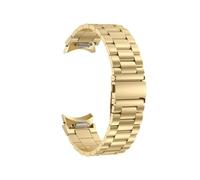 WUURAA Metal Strap for Samsung Galaxy Watch 7 6 5 4 44mm 40mm Bracelet One Click Attachment for Galaxy Watch 7 6 Classic 47mm Band(Gold,For watch 7 40mm 44mm)