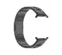 WUURAA No Gaps Titanium Strap For Samsung Galaxy Watch Ultra/Ultra2 47mm 2024 2025 Replace Metal Band Bracelet(BlackOrange,For Galaxy Ultra 47mm)