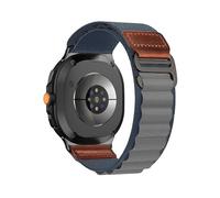 WUURAA Nylon Loop Bracelet For Samsung Galaxy Watch 8 40MM 44MM/8Classic 46mm Replace Metal Connector Strap(Blue,For Galaxy 8 44mm)