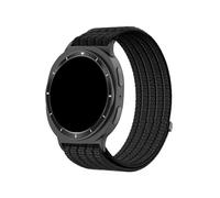 WUURAA Nylon Loop Wristband For Samsung Galaxy Watch 8 40 44mm Sports Breathable Strap For Samsung 8Classic 46mm Replace Bracelet(02# Black,For Galaxy 8 40mm)