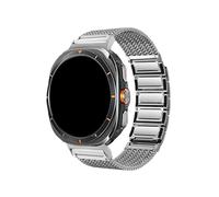 WUURAA Stainless Steel Band For Samsung Galaxy Watch Ultra/Ultra2（2025 47mm No Gaps Replace Milanese Loop Bracelet Correa(Silver,For Galaxy Ultra 47mm)