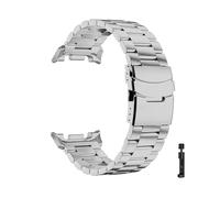 WUURAA Titanium Alloy Strap For Samsung Galaxy Watch 8 40mm 44mm 8Classic 46mm Galaxy Ultra 2025 47mm Band Replace Bracelet(Silver,For Watch 7 Ultra 47mm)