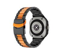 WUURAA Titanium Alloy Strap For Samsung Galaxy Watch 8 40mm 44mm 8Classic 46mm Galaxy Ultra 2025 47mm Band Replace Bracelet(Black or,For 8 Classic 46mm)