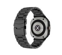 WUURAA Titanium Alloy Strap For Samsung Galaxy Watch 8 40mm 44mm 8Classic 46mm Galaxy Ultra 2025 47mm Band Replace Bracelet(Black,For Watch 7 Ultra 47mm)