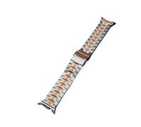 WUURAA Titanium Band For Samsung Watch 8Classic 46mm/8 40mm/44mm Business Men Strap For Samsung Galaxy Ultra 47mm Correa(Titanium orange,For Galaxy Ultra 47mm)
