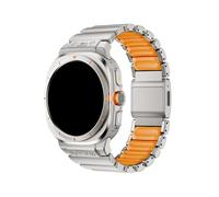 WUURAA Titanium Band For Samsung Watch Ultra 2025 2024 24mm Width Metal Strap For Samsung Galaxy Watch Ultra2 47mm Watchband(Titanium orange,For Galaxy Ultra 2025)