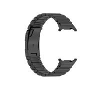 WUURAA Titanium Rubber Strap For Samsung Galaxy Watch 8 40 44mm 8Classic 46mm Sport Band For Samsung Ultra 47mm Replace Bracelet(Black Black,For Galaxy 8 44mm)