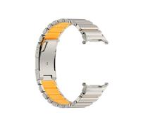 WUURAA Titanium Rubber Strap For Samsung Galaxy Watch 8 40 44mm 8Classic 46mm Sport Band For Samsung Ultra 47mm Replace Bracelet(Titanium Orange,For Galaxy 8 40mm)