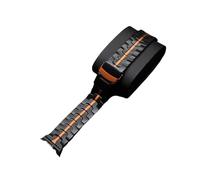 WUURAA Titanium Strap For Samsung Galaxy Watch 8 Classic Metal Band For Galaxy Watch8 40mm 44mm Men Business Bracelet(Black orange,For Watch 8 Classic)